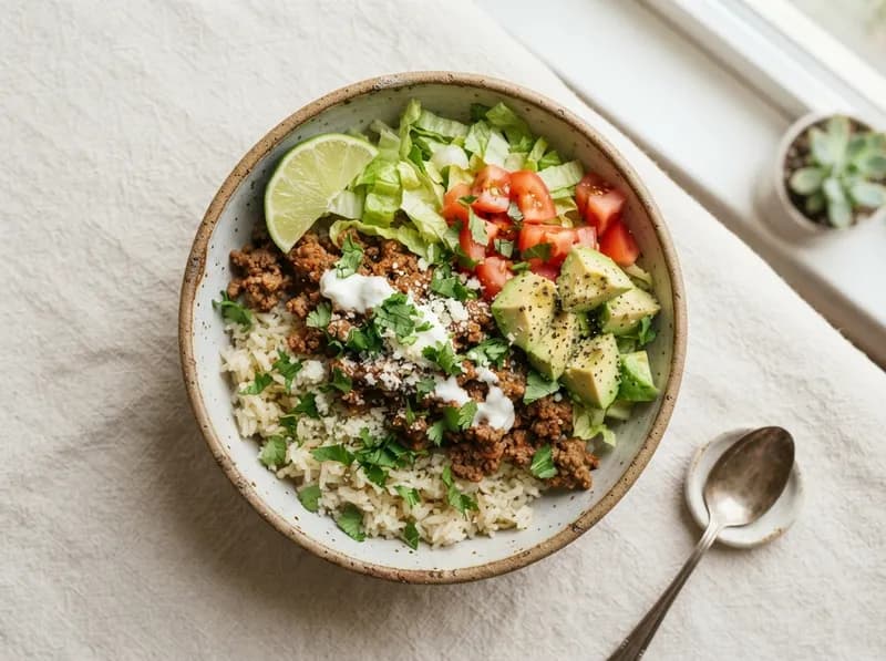 Beef Taco Bowls